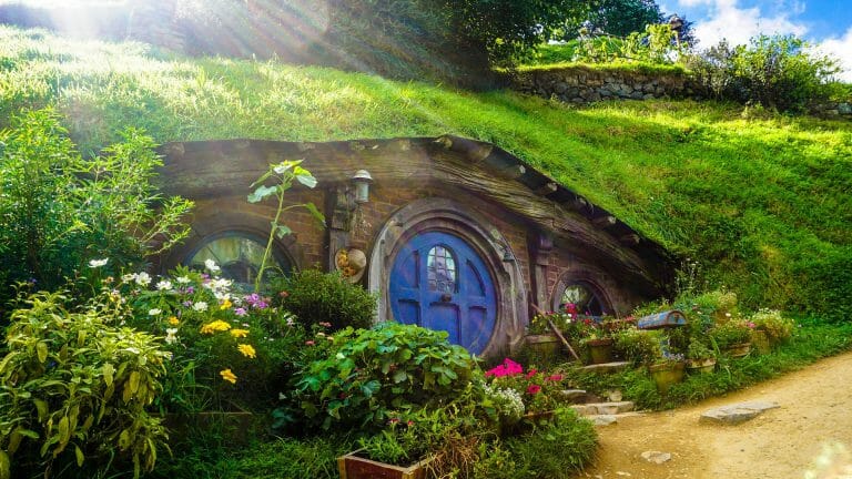 Hobbit-Höhle im Auenland (Mittelerde).