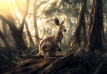 Wie schmeckt Känguru? Känguru in Wald