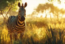 Wie schmeckt Zebra? Zebra in Savanne