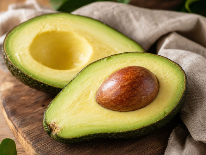 9 Fakten über die Avocado – Titelbild Aufgeschnittene Avocado mit Kern