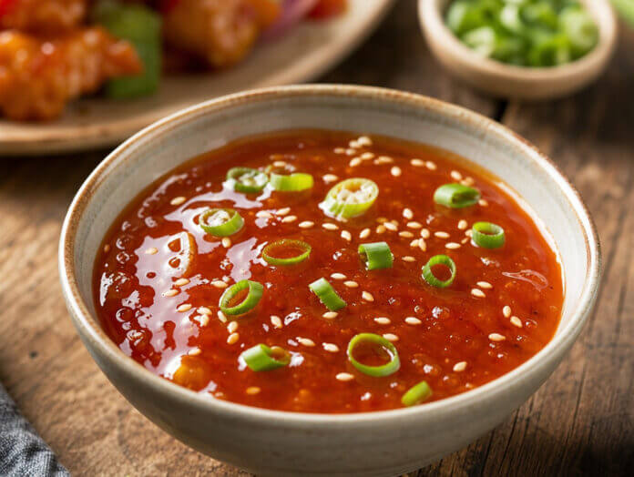 Wie schmeckt Canton Sauce? – Titelbild Canton-Sauce in einem Schälchen