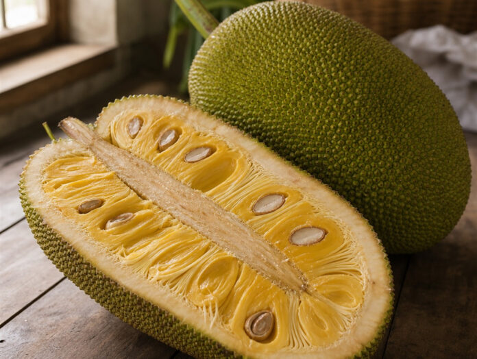 Wie schmeckt Jackfruit? – Titelbild Aufgeschnittene Jackfruit