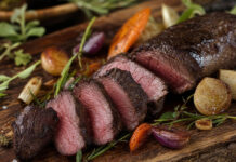 Wie schmeckt Känguru? Angerichtetes Känguru-Steak