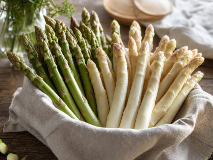 Frischer grüner Spargel