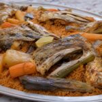 Ceebu jën, Reis mit Fisch und Gemüse