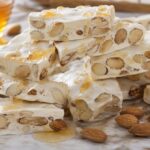 Turrón mit Mandeln und Honig